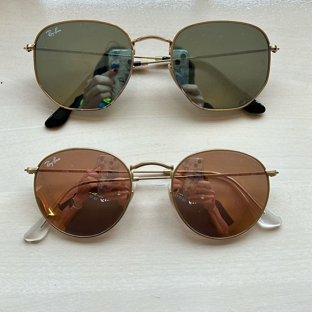 2 pair of Ray Ban sunglasses